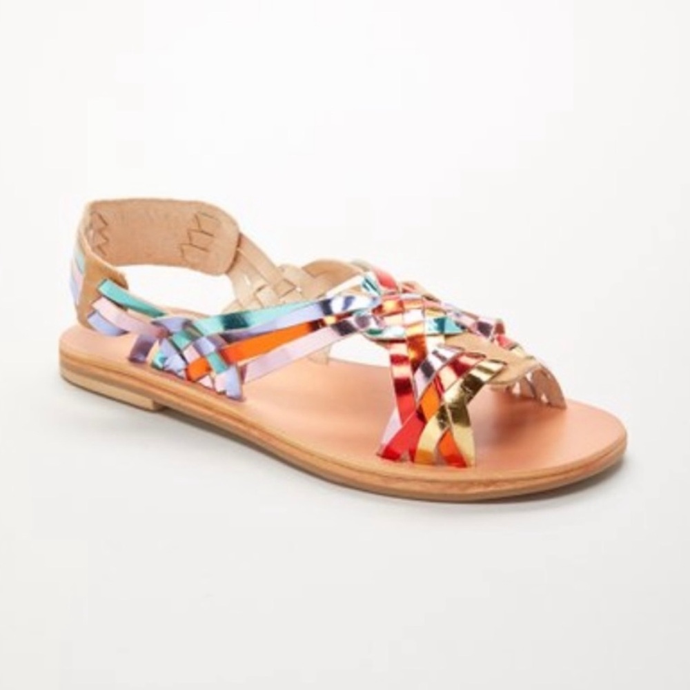 Free People San Juan Huarache Rainbow Sandals HTF - Picture 3 of 10